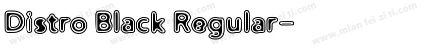 Distro Black Regular字体转换